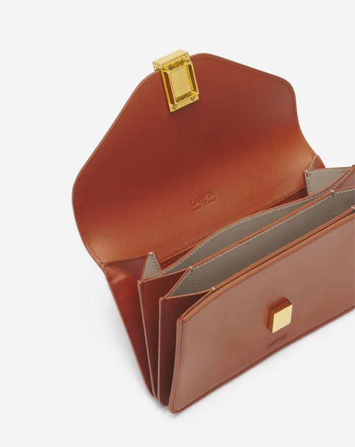 Concerto Leather Wallet Tan Women Lanvin Concerto