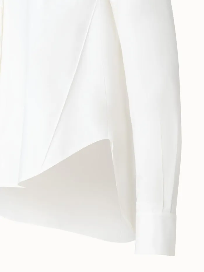 CottonGabardine Blouse Ecru Women Akris Blouses