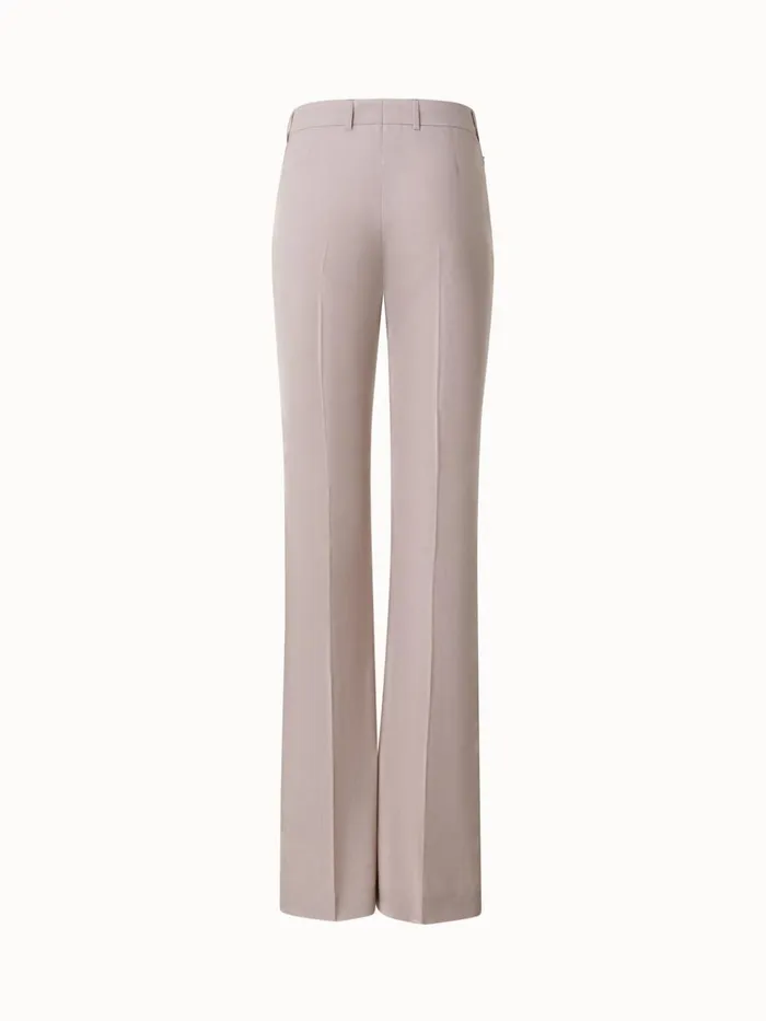 Cotton Poplin Pants With Slight Bootcut Sand Women Akris Pants