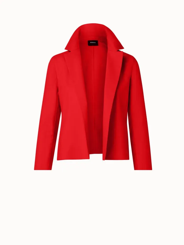 Cotton Silk DoubleFace Jacket Red Women Akris Jackets