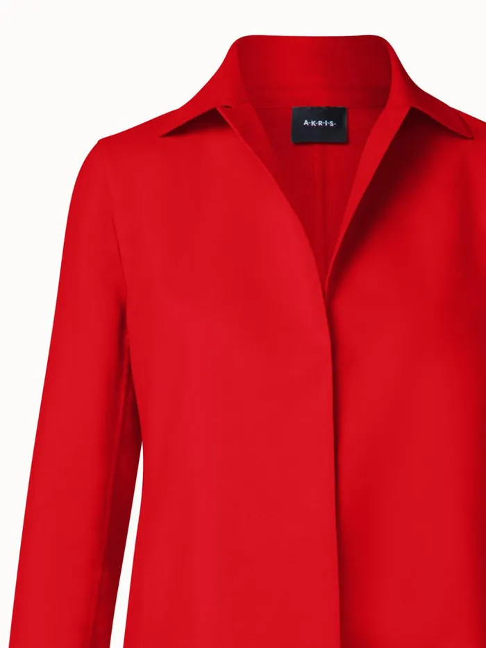 Cotton Silk DoubleFace Jacket Red Women Akris Jackets