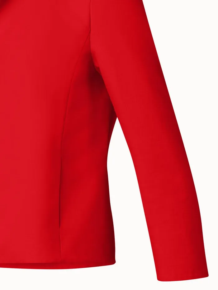 Cotton Silk DoubleFace Jacket Red Women Akris Jackets
