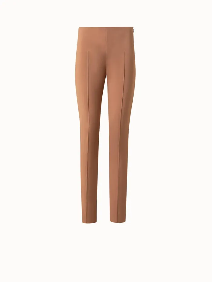 Cotton Stretch Slim Pants Vicuna Women Akris Pants