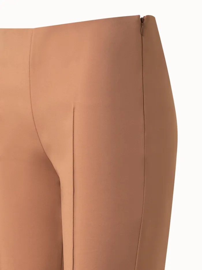Cotton Stretch Slim Pants Vicuna Women Akris Pants