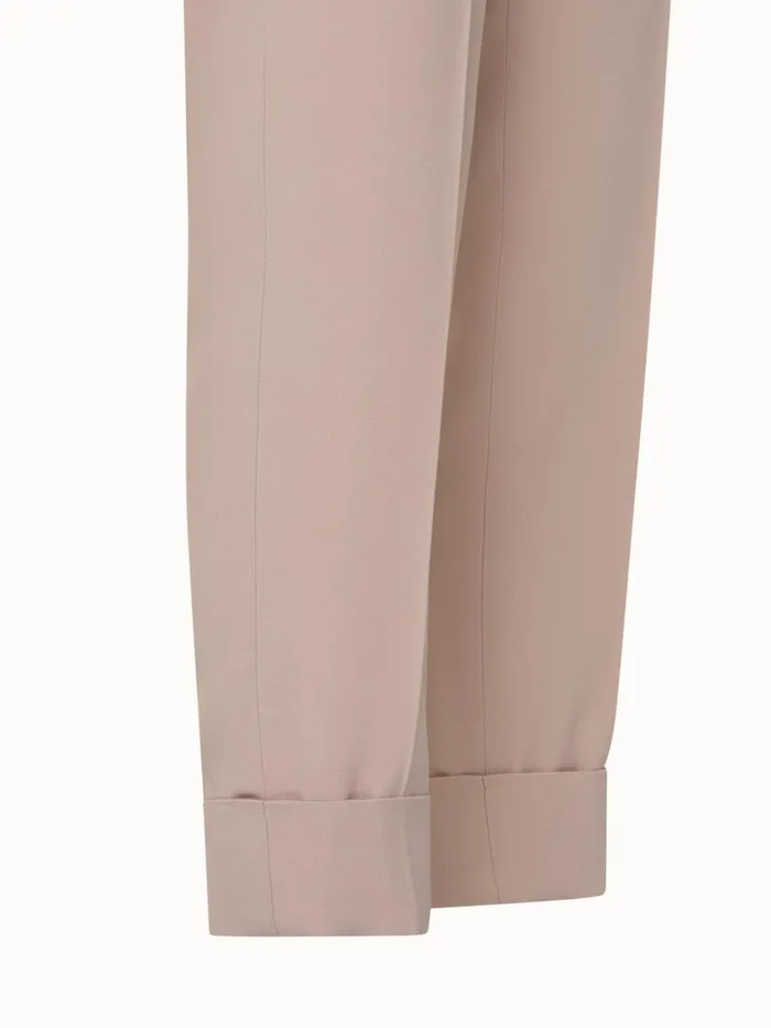 Crpe Pants With Cuffs Nude Women Akris Pants