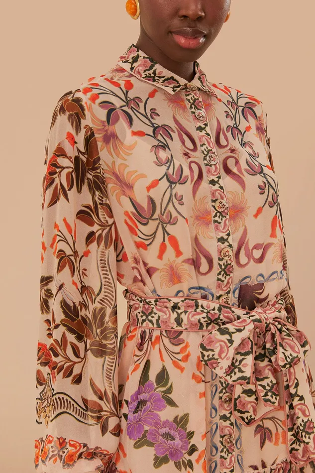Cream Winter Garden Mini Dress Women Farm Rio Mini Dresses