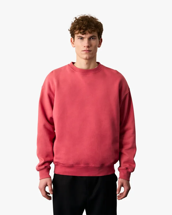 Crewneck Sweatshirts Men Colorfulstandard Organic Oversized Crew 8211 Petrol Blue