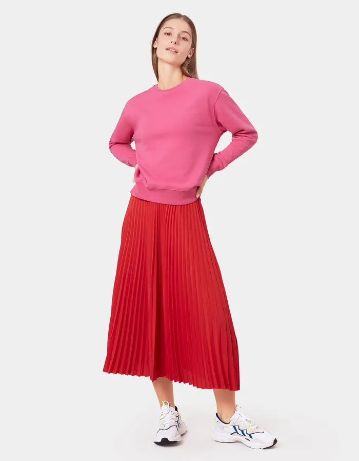 Crewneck Sweatshirts Women Classic Organic Crew 8211 Pacific Blue 8211 Colorfulstandard Women
