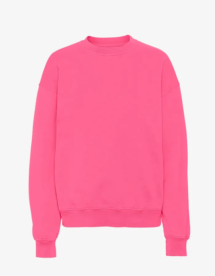 Crewneck Sweatshirts Women Colorfulstandard Organic Oversized Crew 8211 Bubblegum Pink