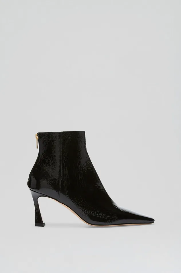 CRINKLE LEATHER ANKLE BOOT 75 BLACK Leather Scanlan Theodore Women
