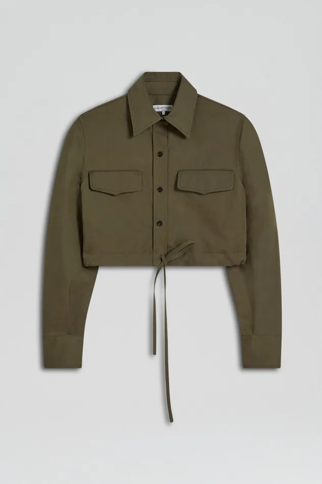 CROP CARGO SHIRT JUNGLE Shirts Scanlan Theodore Women
