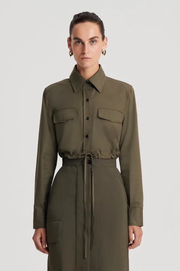 CROP CARGO SHIRT JUNGLE Shirts Scanlan Theodore Women