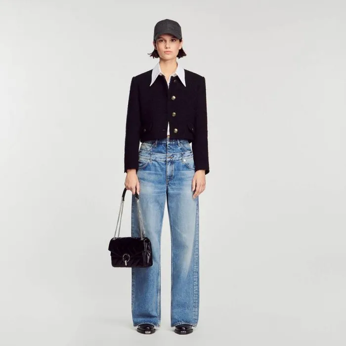 Crossbody Bags Women SANDRO Yza Bag Black