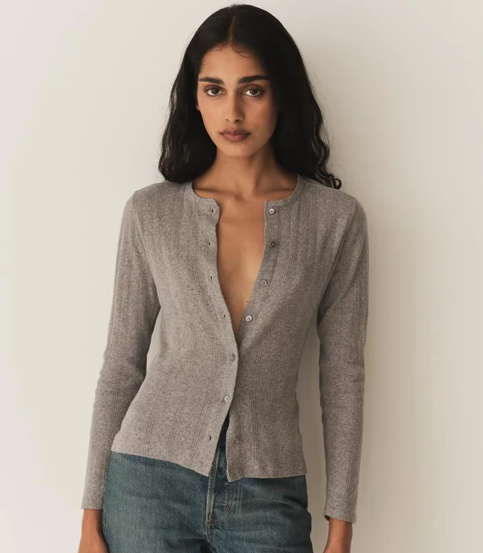 DEN Amelie Tee Heather Grey Women Tees