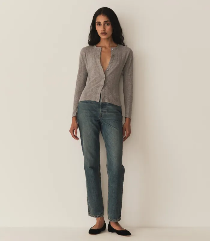 DEN Amelie Tee Heather Grey Women Tees DEN Amelie Tee Heather Grey Women Tees