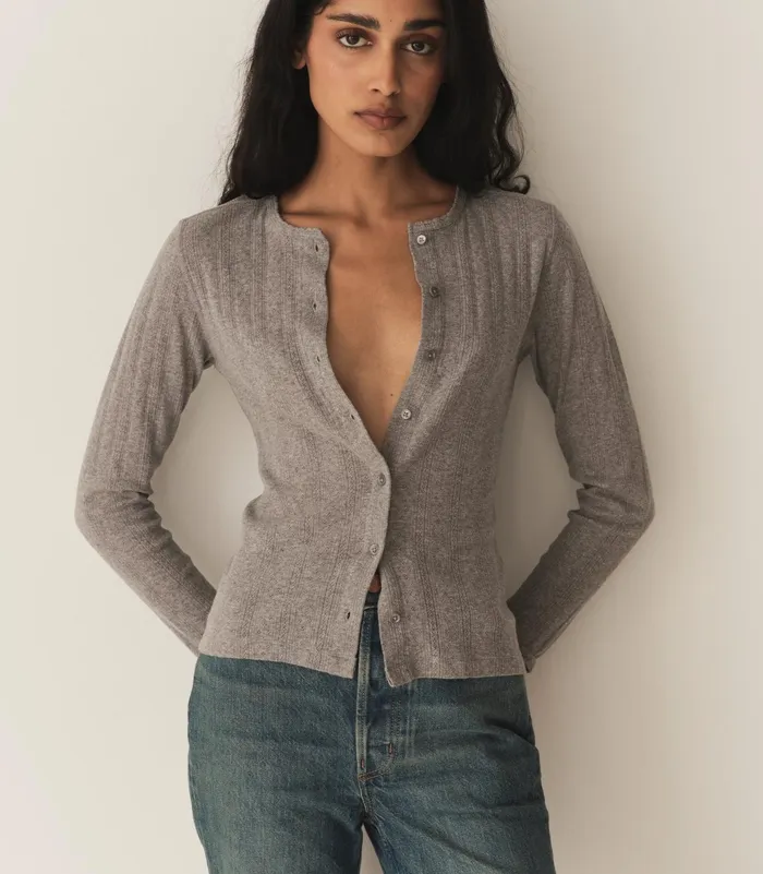 DEN Amelie Tee Heather Grey Women Tees DEN Amelie Tee Heather Grey Women Tees