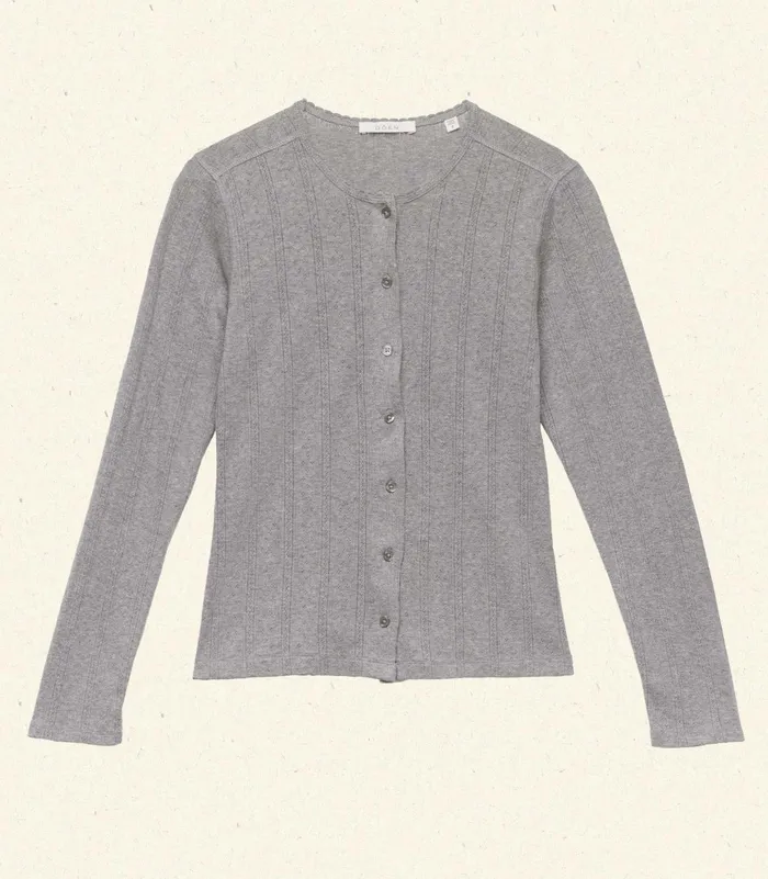 DEN Amelie Tee Heather Grey Women Tees DEN Amelie Tee Heather Grey Women Tees