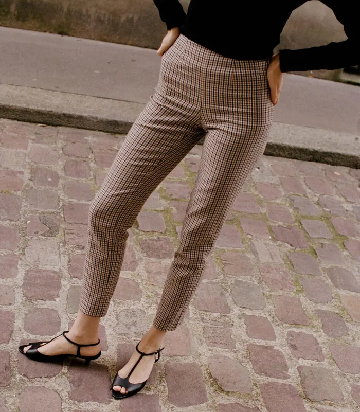 DEN Bettie Pant Bridget Check Women Pants and Shorts