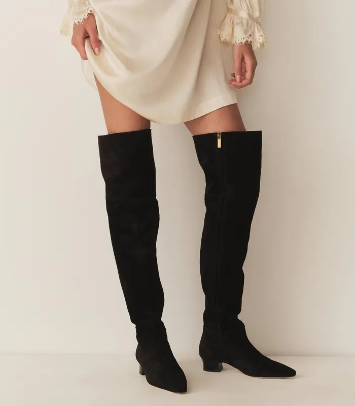 DEN Cambria Boot Black Suede Women Shoes