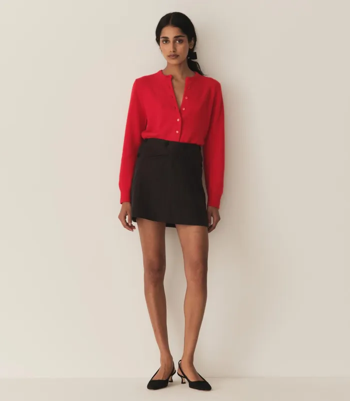 DEN Fairchild Cashmere Cardigan Tomato Women Knitwear