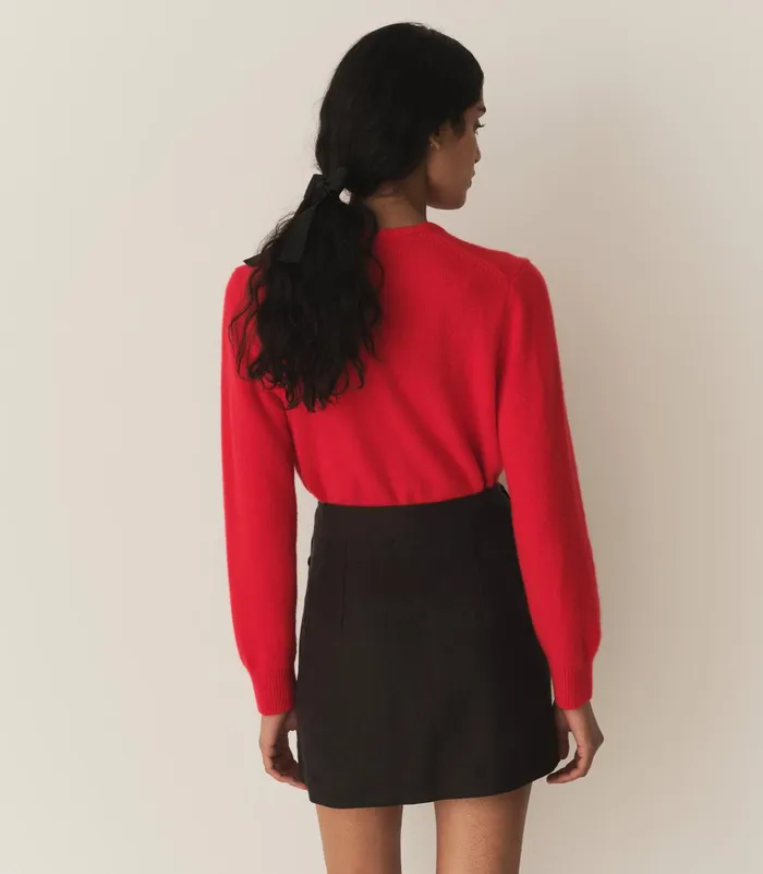 DEN Fairchild Cashmere Cardigan Tomato Women Knitwear