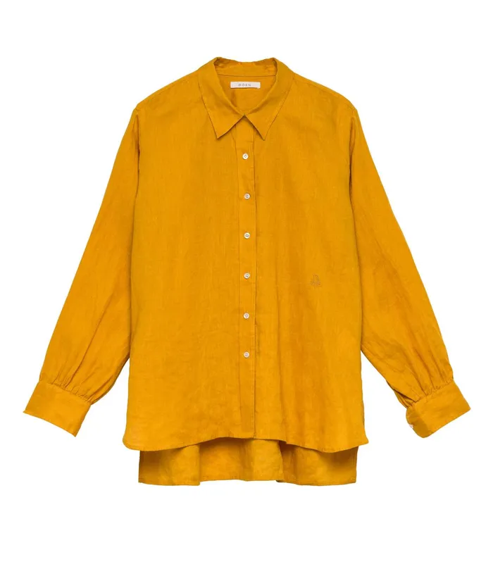 DEN Hava Linen Top Sunflower Women Tops