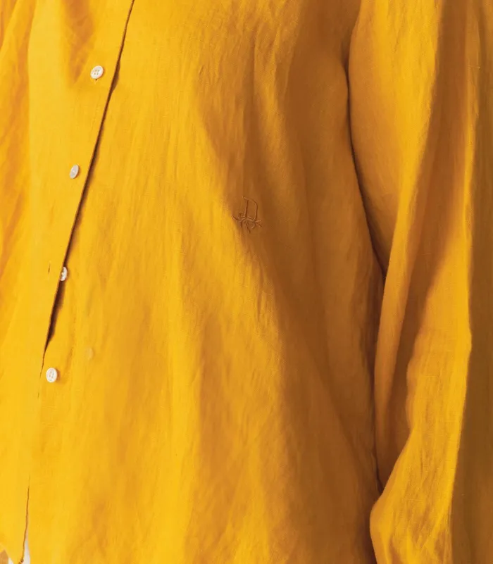 DEN Hava Linen Top Sunflower Women Tops