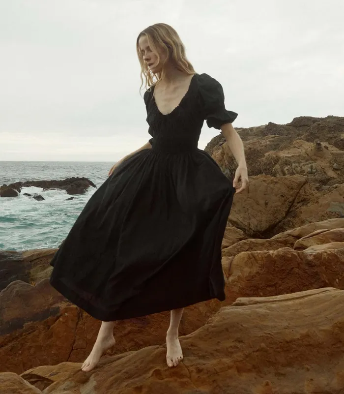 DEN Ischia Dress Navy Women Dresses