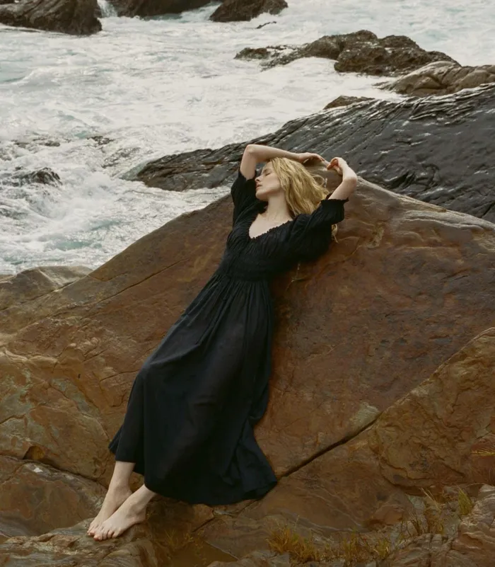 DEN Ischia Dress Navy Women Dresses