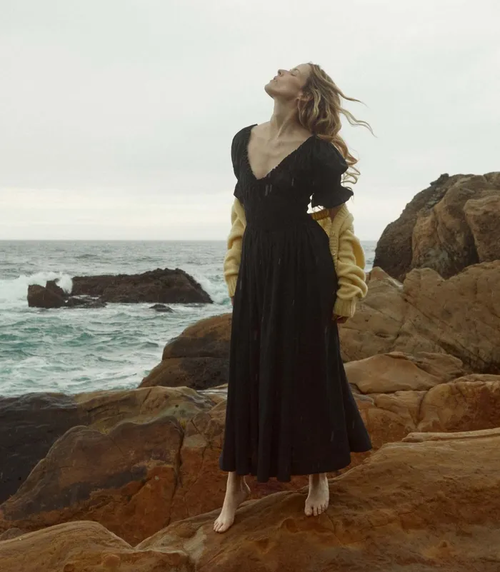 DEN Ischia Dress Navy Women Dresses