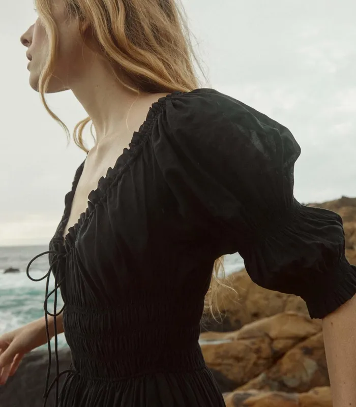 DEN Ischia Dress Navy Women Dresses