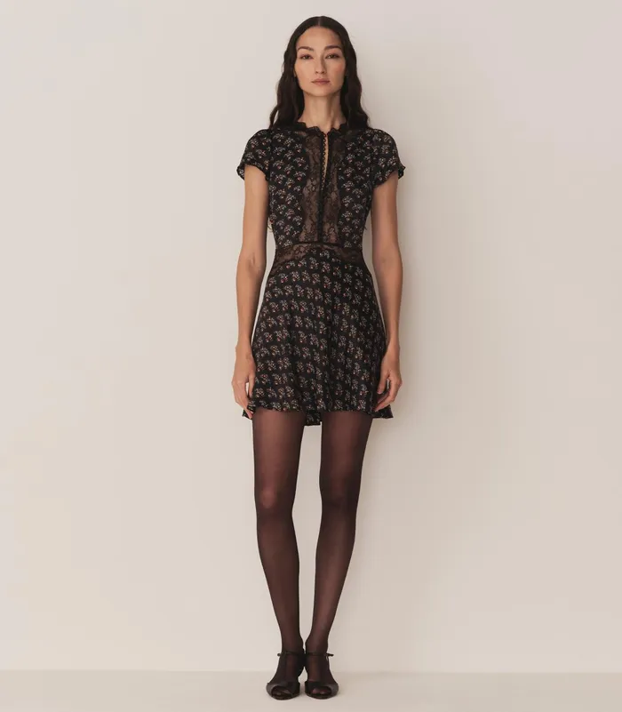 DEN Ivy Dress Delphinium Floral Women Dresses