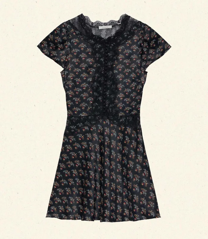 DEN Ivy Dress Delphinium Floral Women Dresses DEN Ivy Dress Delphinium Floral Women Dresses
