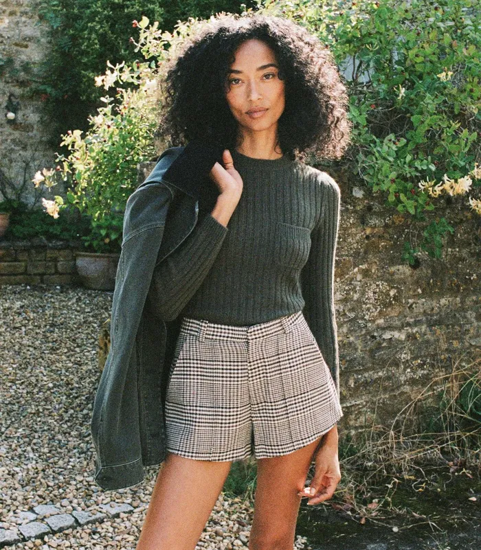 DEN Kelley Short Sommerville Check Women Pants and Shorts