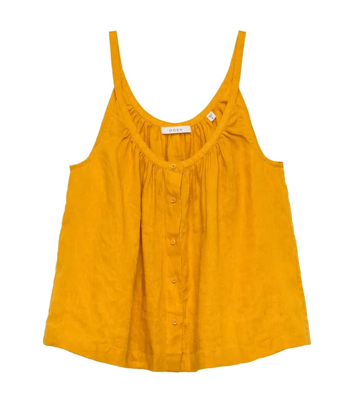 DEN Nalina Linen Top Sunflower Women Tops