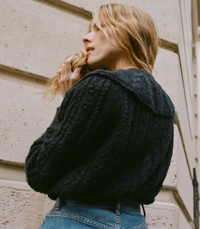 DEN Nerina Cardigan Moonshadow Women Knitwear