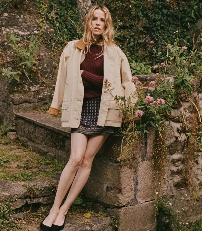 DEN Pascual Barn Jacket Straw Women Coats and Jackets
