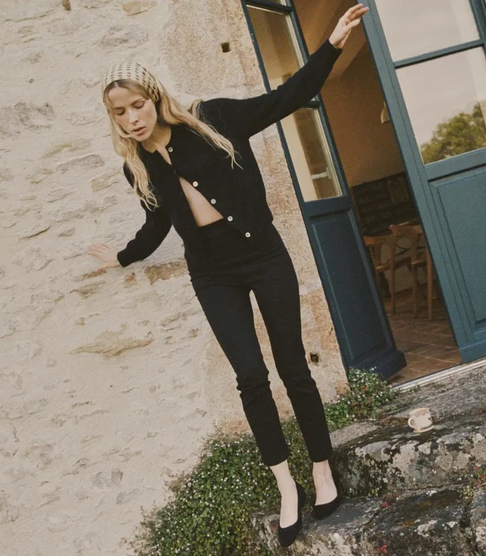 DEN Petra Cardigan Black Women Knitwear