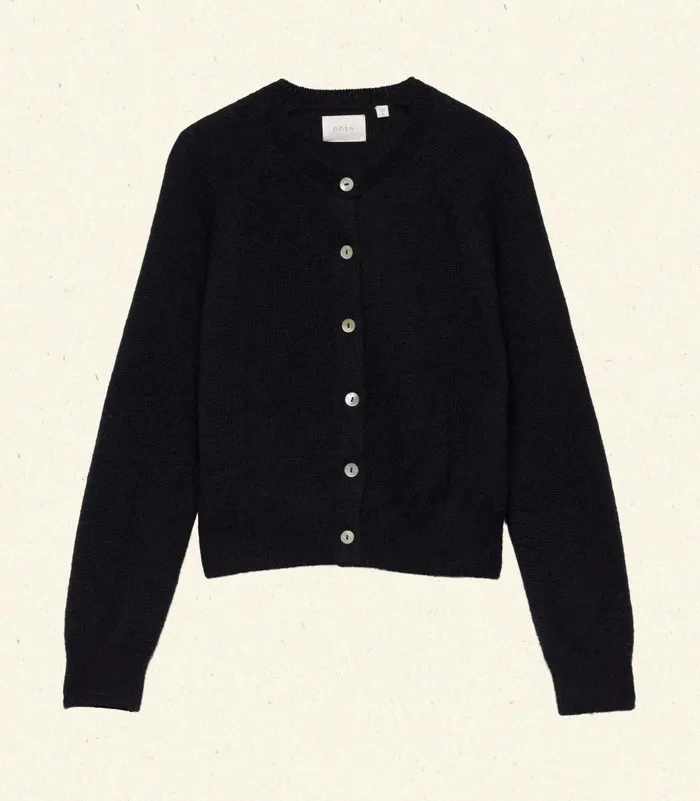 DEN Petra Cardigan Black Women Knitwear