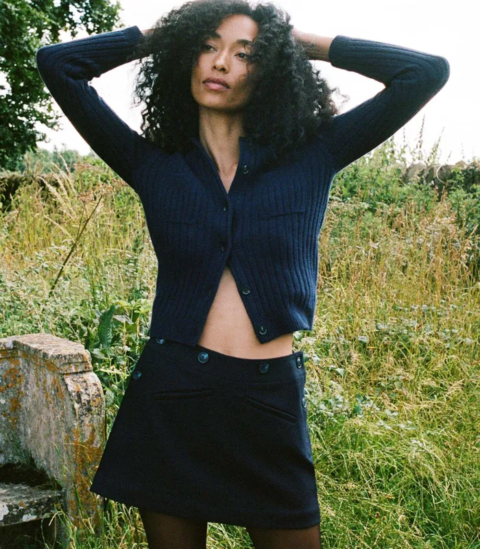 DEN Raina Skirt Deep Navy Women Skirts