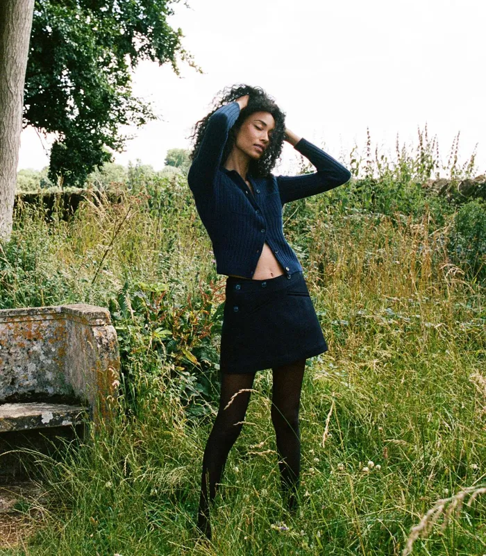 DEN Raina Skirt Deep Navy Women Skirts