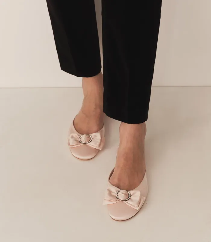 DEN Tilly Mule Peche Satin Women Shoes