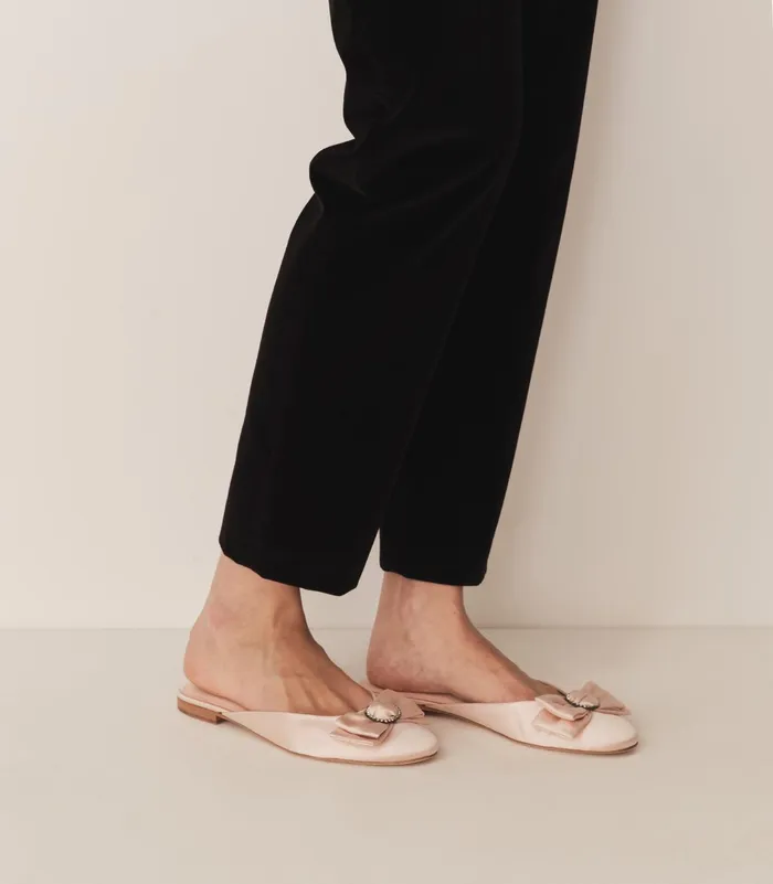 DEN Tilly Mule Peche Satin Women Shoes