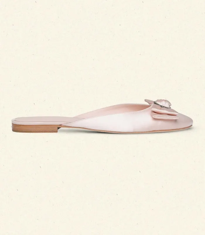 DEN Tilly Mule Peche Satin Women Shoes