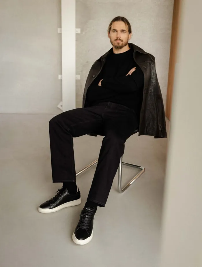 Daniil Deep Black Men Bobbies Sneakers Daniil Deep Black Men Bobbies Sneakers