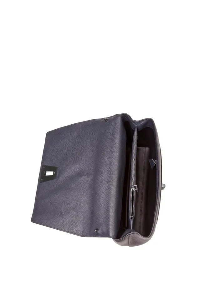 Day Bag In Nappa Leather Denim Women Akris Crossbody Bags