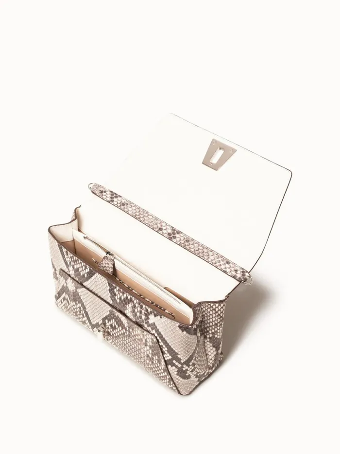 Day Bag In Python Leather Rock Women Akris Crossbody Bags