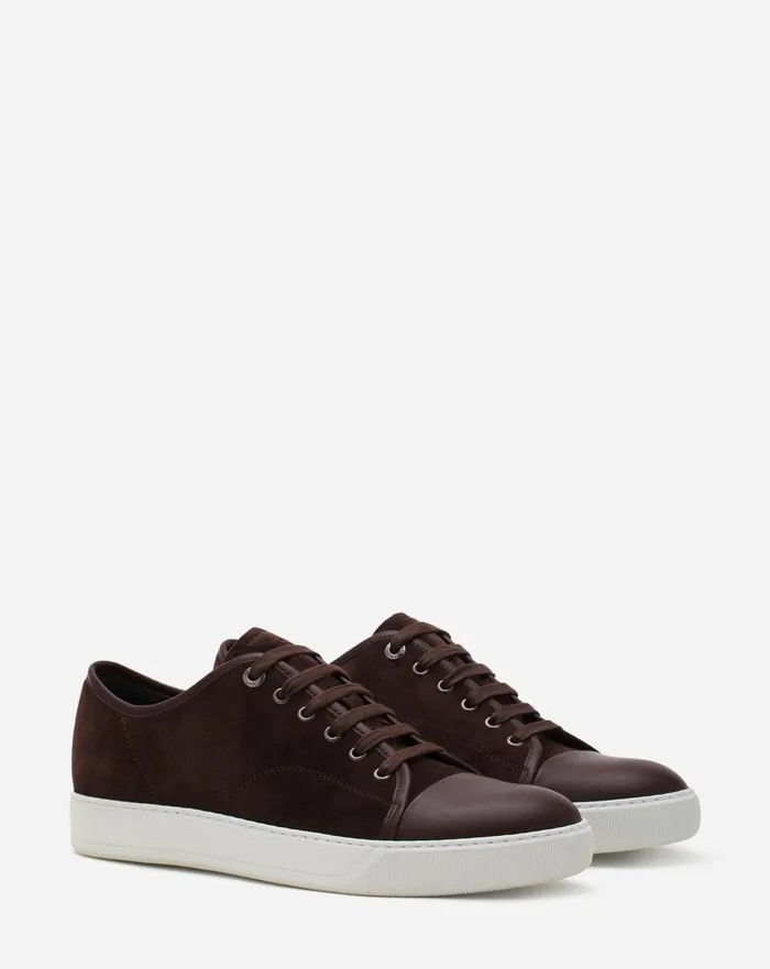 Dbb1 Leather And Suede Sneakers Espressowhite Men Lanvin Sneakers Dbb1 Leather And Suede Sneakers Espressowhite Men Lanvin Sneakers