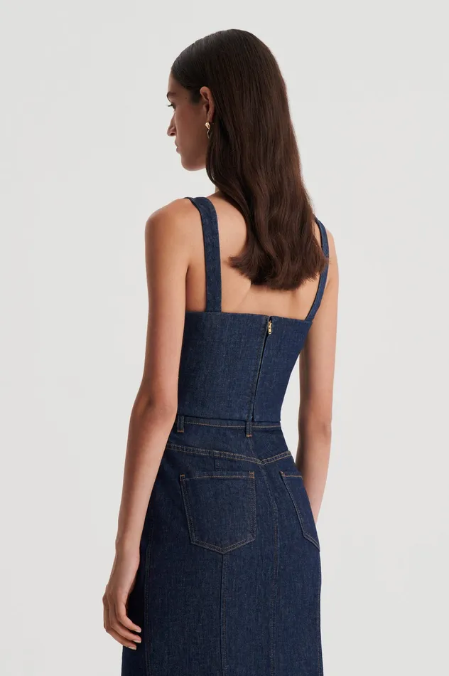 Denim DENIM BRALETTE INDIGOB Scanlan Theodore Women Denim DENIM BRALETTE INDIGOB Scanlan Theodore Women