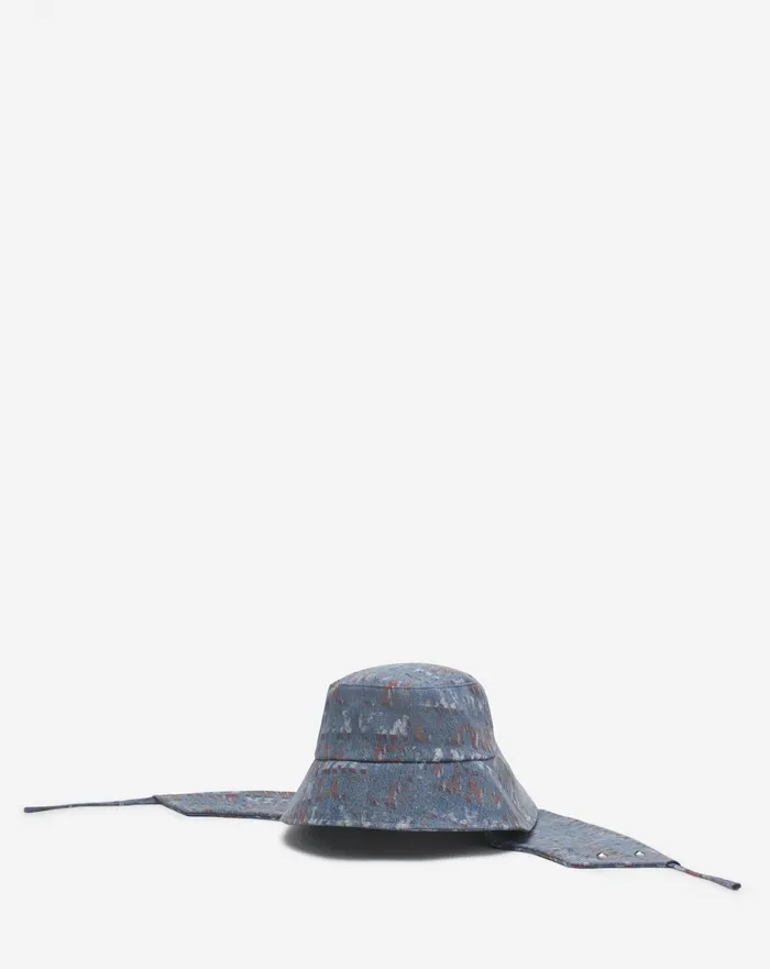 Denim Fisherman Hat Light Blue Men Lanvin Hats